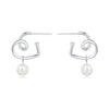Wholesale Earrings 925 Sterling Silver Heart Shape Electroplated Light Luxury Women's Jewelry