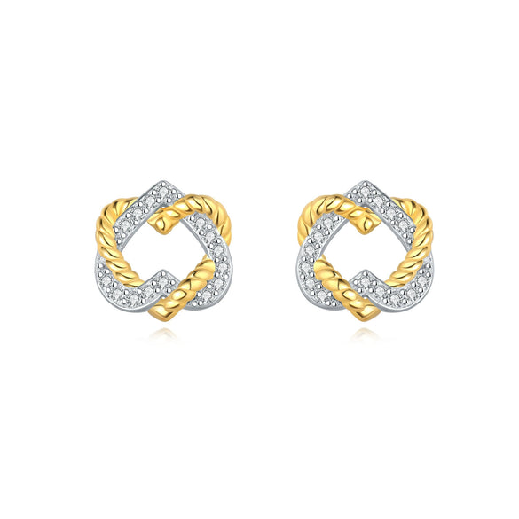 Wholesale Earrings 925 Sterling Silver Heart Shape Electroplated Light Luxury Women's Jewelry
