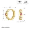 Wholesale Earrings 925 Sterling Silver Inlaid Zircon Geometric Style