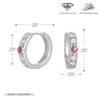 Wholesale Earrings 925 Sterling Silver Inlaid Zircon Geometric Style