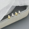 Wholesale Earrings 925 Sterling Silver Ins Style Peach Heart Diamondembedded Electroplated For Women