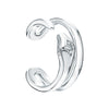 Wholesale Earrings 925 Sterling Silver Microinlaid Geometric Heartshaped Fashion Simple Personality Trend Sweet Cool