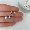 Wholesale Earrings 925 Sterling Silver Water Drop Style With Letters Numbers Text Electroplated For Women