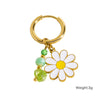 Wholesale Earrings Titanium Steel Geometric And Flower Pattern Electroplated With Original Design