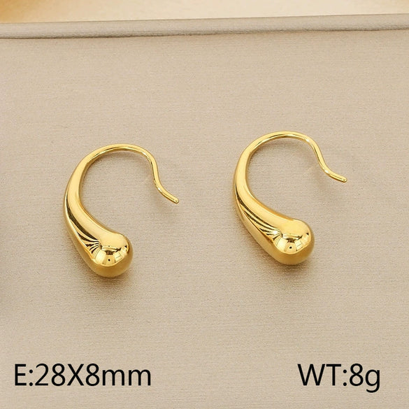 Wholesale Earrings Titanium Steel Geometric Creative Style For Ladies