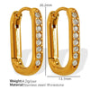Wholesale Earrings 316L Stainless Steel Geometric Electroplated Fashion Design For Women