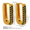 Wholesale Earrings 316L Stainless Steel Geometric Electroplated Fashion Design For Women