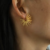 Wholesale Earrings 316L Stainless Steel Geometric Punk Style Cshaped 18K Gold Plated