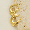 Wholesale Earrings Titanium Steel Geometric Retro Electroplated Luxury Highend Feeling