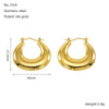 Wholesale Earrings Titanium Steel Geometric Retro Electroplated Luxury Highend Feeling
