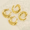 Wholesale Earrings Titanium Steel Geometric Retro Electroplated Luxury Highend Feeling