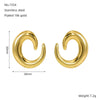 Wholesale Earrings Titanium Steel Geometric Retro Electroplated Luxury Highend Feeling