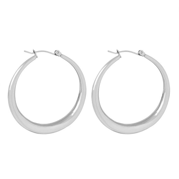 Wholesale Earrings 316L Stainless Steel Gold Plated Geometric Exaggerated Design For Women