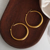 Wholesale Earrings 316L Stainless Steel Gold Plated Geometric Exaggerated Design For Women