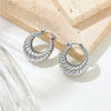 Wholesale Earrings Titanium Steel Horn Shape Geometric Cartoon Style Vacuum Electroplated