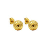 Wholesale Earrings Titanium Steel 18K Gold Plated Geometric Simple Style