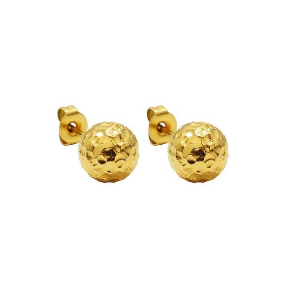 Wholesale Earrings Titanium Steel 18K Gold Plated Geometric Simple Style