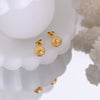 Wholesale Earrings Titanium Steel 18K Gold Plated Geometric Simple Style
