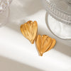 Wholesale Earrings Titanium Steel 18K Gold Pvd Geometric Electroplated For Women