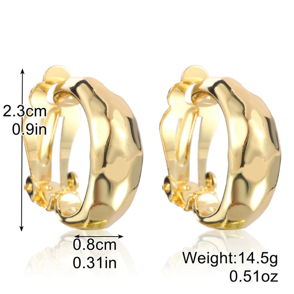 Wholesale Earrings Zinc Alloy Geometric Cshaped Electroplating Simple Style Women's