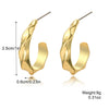 Wholesale Earrings Zinc Alloy Geometric Cshaped Electroplating Simple Style Women's