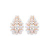 Wholesale Earrings Zinc Alloy Geometric Style Set With Diamonds Retro Light Luxury Imitation Pearl Hollow Design Women's
