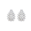 Wholesale Earrings Zinc Alloy Geometric Style Set With Diamonds Retro Light Luxury Imitation Pearl Hollow Design Women's
