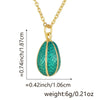 Wholesale Egg Pendant Women's Light Luxury Niche Drop Shape Copper Dripping Oil Fashion Accessories