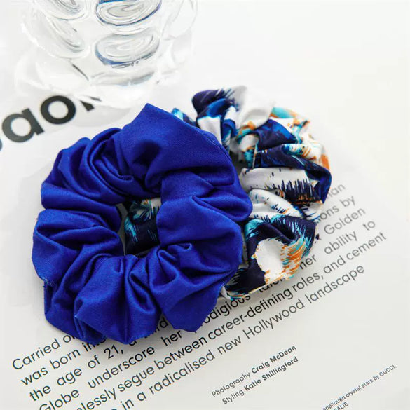 Wholesale Elastic Cotton Hair Rope With Tiedye And Large Intestine Shape For Women Seiko Crafted