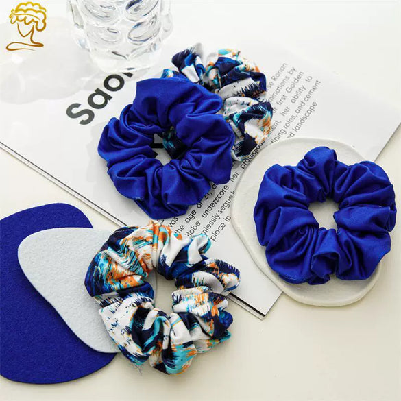 Wholesale Elastic Cotton Hair Rope With Tiedye And Large Intestine Shape For Women Seiko Crafted