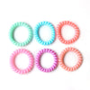 Wholesale Elastic Phone Ring And Hair Tie Band In Tpu Material With Curve Pattern And Printing Process For Women Simple Retro Style