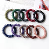 Wholesale Elastic Phone Ring And Hair Tie Band In Tpu Material With Curve Pattern And Printing Process For Women Simple Retro Style