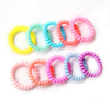 Wholesale Elastic Phone Ring And Hair Tie Band In Tpu Material With Curve Pattern And Printing Process For Women Simple Retro Style