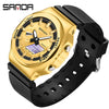 Wholesale Electronic Men's Watch Zinc Alloy Tpu Mineral Strengthened Glass Mirror Octagonal Round Light Luxury Multifunctional Waterproof