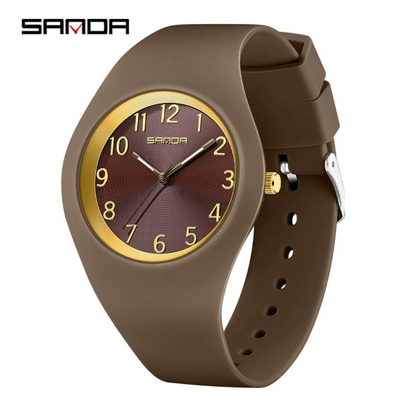 Wholesale Electronic Watch Silicone Strap Zinc Alloy Case Round Dial Light Luxury Style Unisex For Students