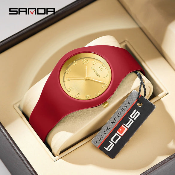 Wholesale Electronic Watch Silicone Strap Zinc Alloy Case Round Dial Light Luxury Style Unisex For Students