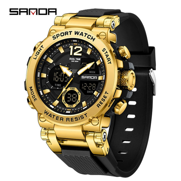 Wholesale Electronic Watch Zinc Alloy Case Multifunctional Trendy Students' Watch Luminous Waterproof Outdoor Sports Round Watch