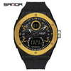 Wholesale Electronic Watch Zinc Alloy Case Tpu Strap Acrylic Mirror Round Sporty Style