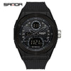 Wholesale Electronic Watch Zinc Alloy Case Tpu Strap Acrylic Mirror Round Sporty Style