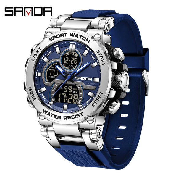 Wholesale Electronic Watch Zinc Alloyabs Case Acrylic Mirror Round Dial Men's Watch For Students With Multifunctional Luminous Waterproof Outdoor Sports And Casual Style