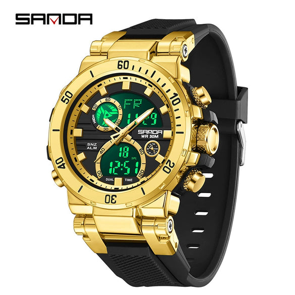 Wholesale Electronic Watch Zinc Alloyabs Case Acrylic Mirror Round Dial Men's Watch For Students With Multifunctional Luminous Waterproof Outdoor Sports And Casual Style