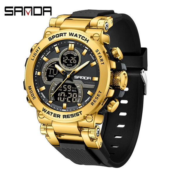 Wholesale Electronic Watch Zinc Alloyabs Case Acrylic Mirror Round Dial Men's Watch For Students With Multifunctional Luminous Waterproof Outdoor Sports And Casual Style