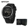 Wholesale Electronic Watch Zinc Alloyabs Case Silicone Band Round Dial Minimalist Style Waterproof Sports Watch