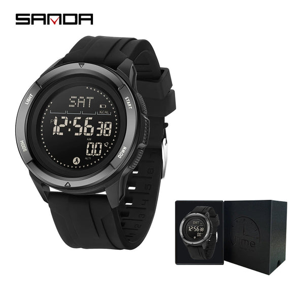 Wholesale Electronic Watch Zinc Alloyabs Case Silicone Band Round Dial Minimalist Style Waterproof Sports Watch