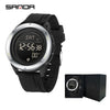 Wholesale Electronic Watch Zinc Alloyabs Case Silicone Band Round Dial Minimalist Style Waterproof Sports Watch
