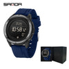 Wholesale Electronic Watch Zinc Alloyabs Case Silicone Band Round Dial Minimalist Style Waterproof Sports Watch