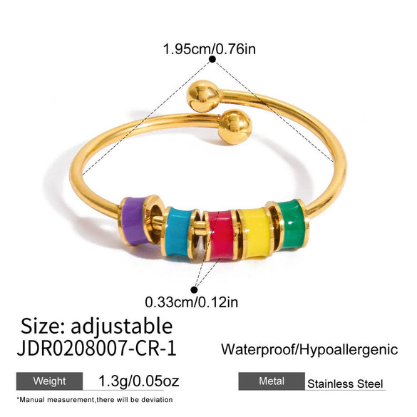Wholesale Electroplated Ancient Geometric Heart Shape Stainless Steel Ring For Women