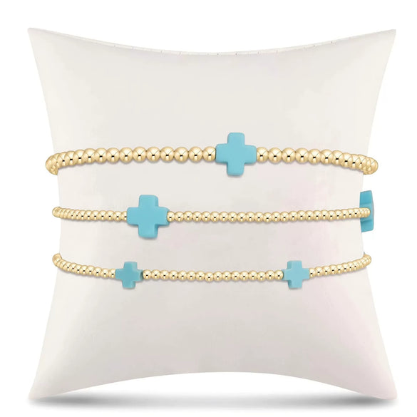 Wholesale Electroplated Copper Cross Bracelet For Women And Unisex Fashionable Simple And Versatile