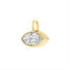 Wholesale Electroplated Copper Zircon Geometric Drop Shape Pendant Necklace Accessories Light Luxury Style