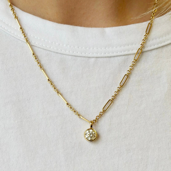 Wholesale Electroplated Copper Zircon Geometric Drop Shape Pendant Necklace Accessories Light Luxury Style
